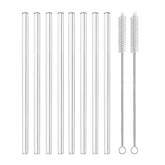 Pailles en verre transparent | Réutilisables et élégantes
